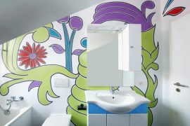 Wandmalerei im Badezimmer mit AI-DO