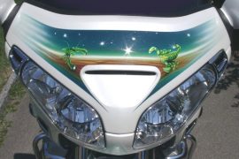 Honda Goldwing Sternzeichen-Airbrush