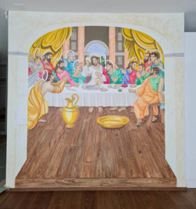 Abendmahl Jesus Wandmalerei