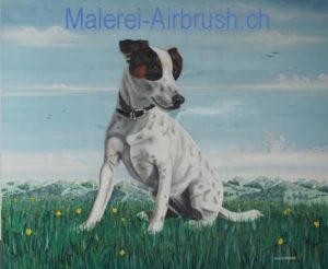 Airbrush Hunde Portrait