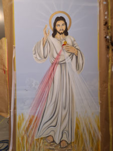 Jesus Wandmalerei