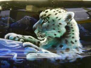 Airbrush Quad Heckbox Leoparden