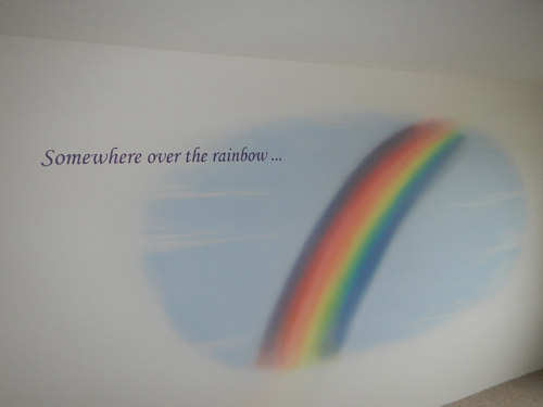 Regenbogen, Wand-Airbrush