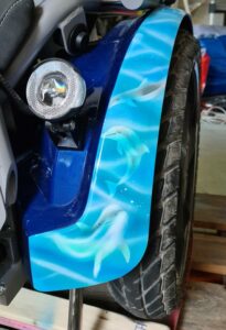 Segway-Rollstuhl mit Airbrush