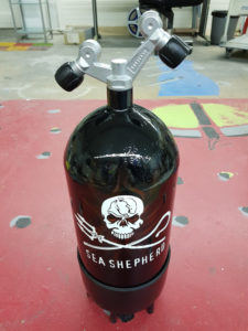 Airbrush für Tauchflasche, Sea Shepherd