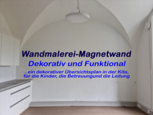 Magnetische Wandmalerei in der Kita