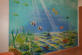 Unterwasserwelt als Malerei und Airbrush